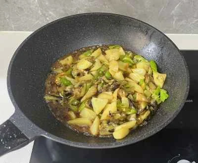 自家製地三仙（Di San Xian）レシピの手順：13