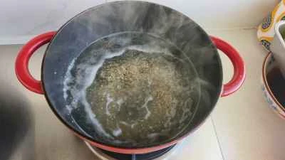 キヌアと花椒豆腐の作り方：4