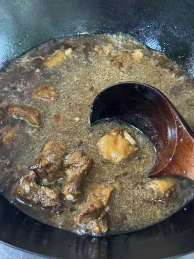 米麺入り豚スペアリブの煮込みの作り方：7