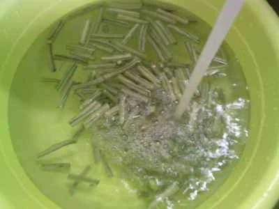 エビとインゲンの炒め物の作り方：4