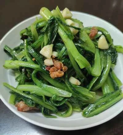 ロメインレタスと豚肉の皮の炒め物の作り方：7