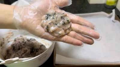 海藻、エビペースト、肉パテの作り方：7