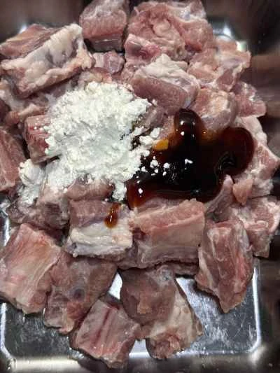 モレル茸入り蒸し豚スペアリブのレシピ手順：4