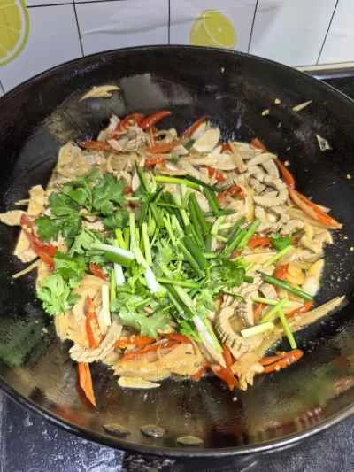 酸辣豚キドニー。作り方：9ステップ