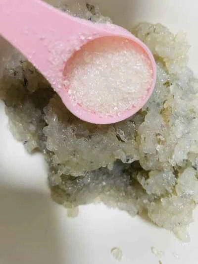 海藻とエビのペーストを作る手順：4