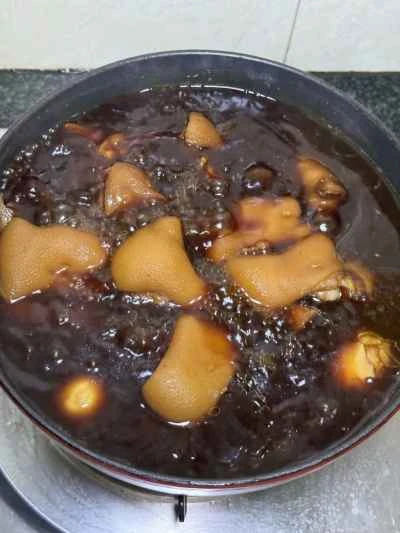 豚足の乾燥鍋の作り方：2