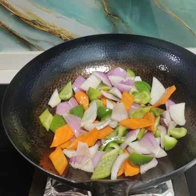 旬の野菜炒めの手順：4