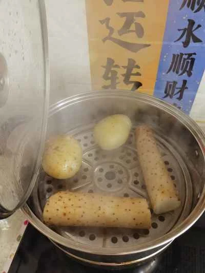 クリスピーポテトとクリスピーヤムを作る手順：1